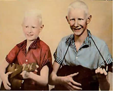 Johnny Winter und Bruder Edgar